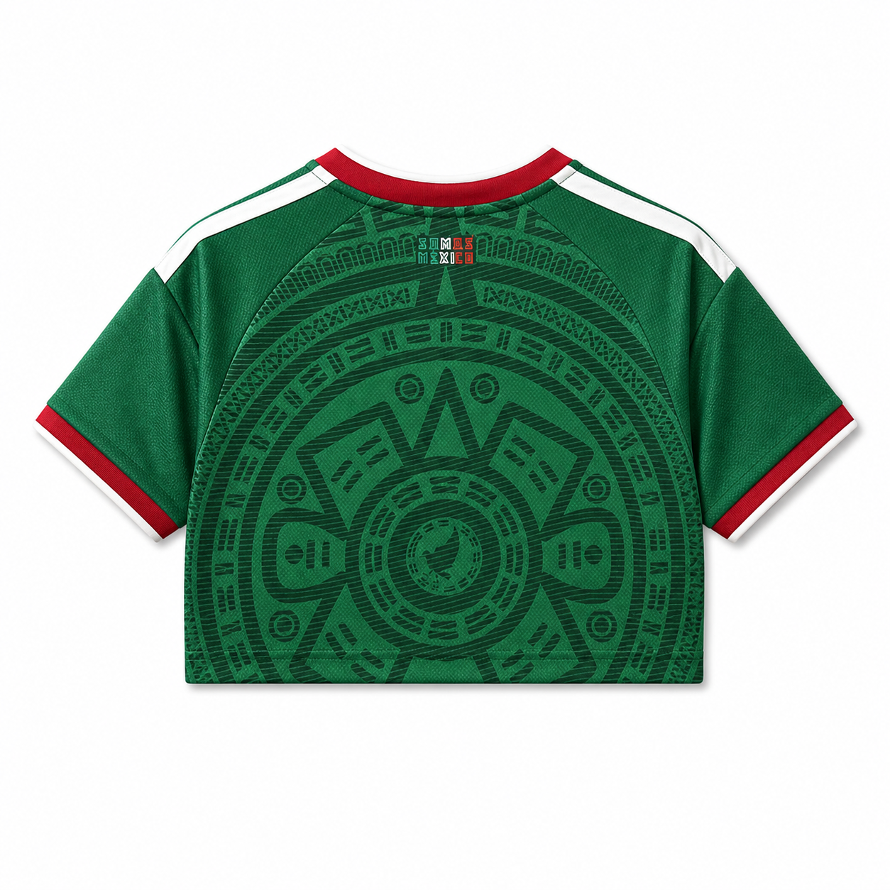 Jersey México Crop Top Verde Mujer - Estilo Futbolero 2026