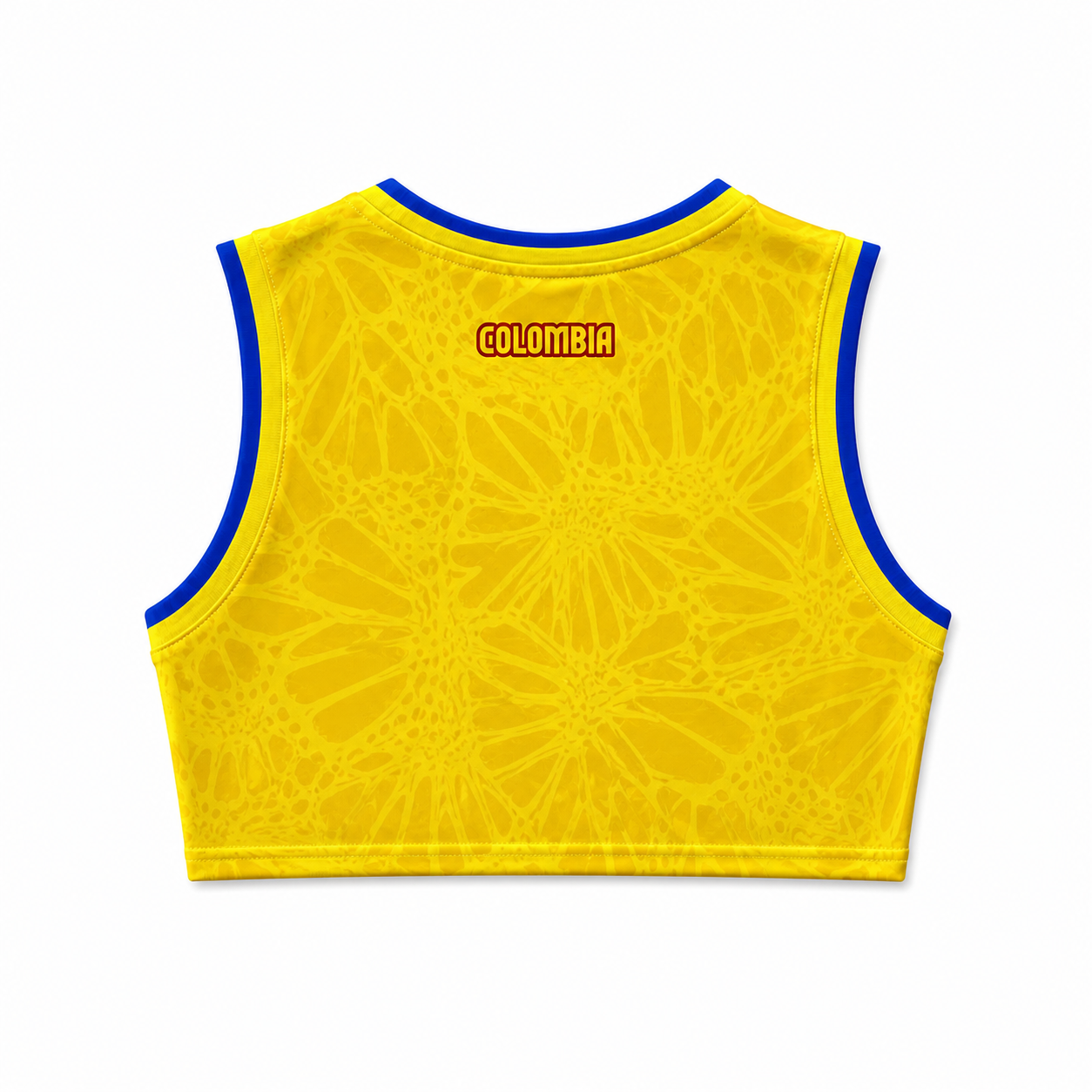 Jersey Colombia Top Amarillo Mujer - Estilo Urbano y Futbolero 2026