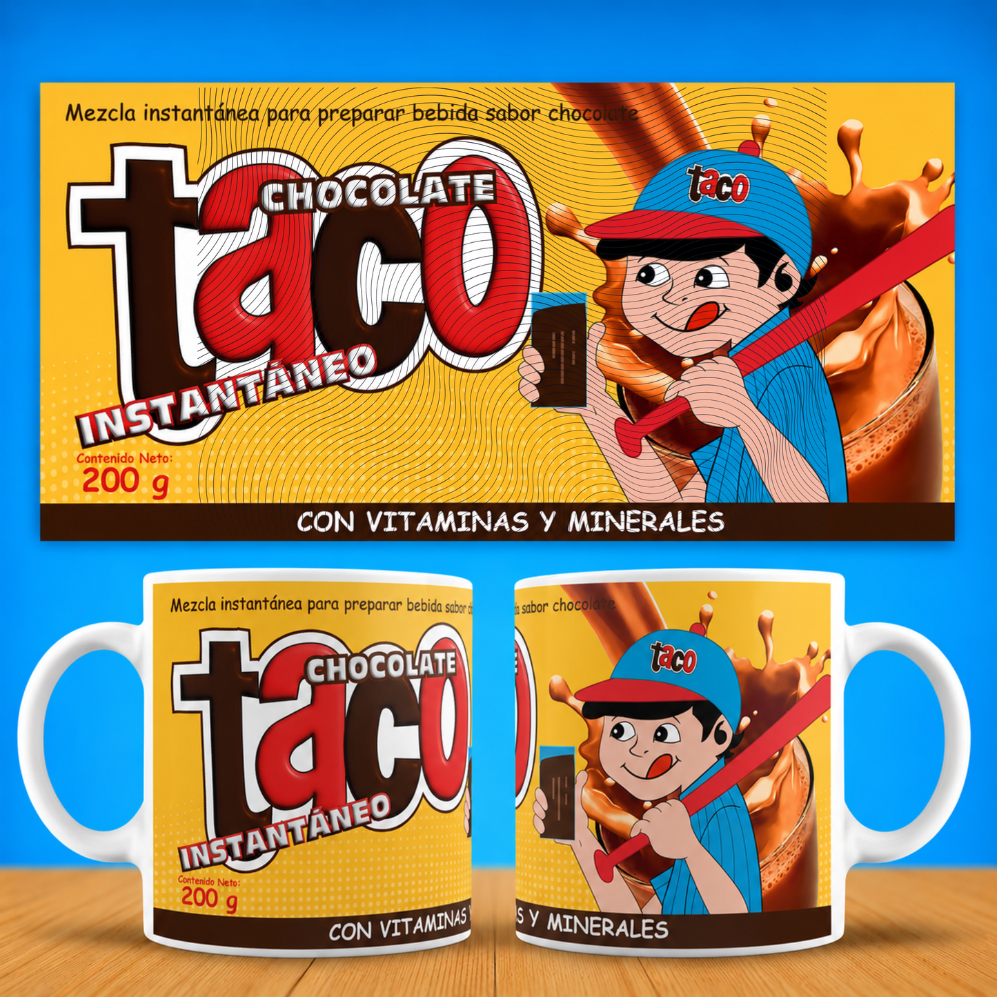 Taza Vintage "Recuerdos de Infancia" - Edición Chocolate Taco (11oz, 15oz)