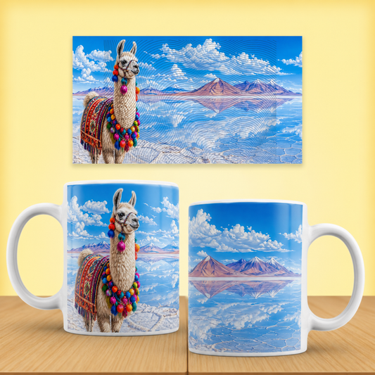 Taza Bolivia "Horizontes de Sal" – Edición Especial Llama y Altiplano - Bolivia Coffee Mug (11oz, 15oz)