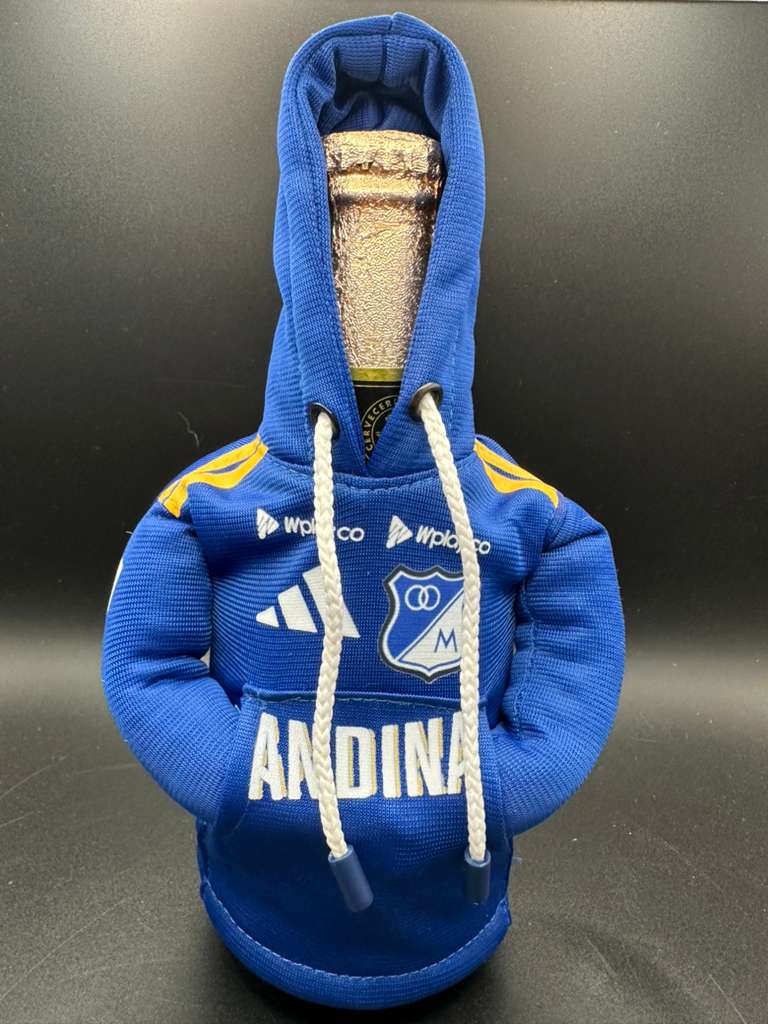 Mini Hoodie de Millonarios - Colombia para Palanca de Cambios y Botellas