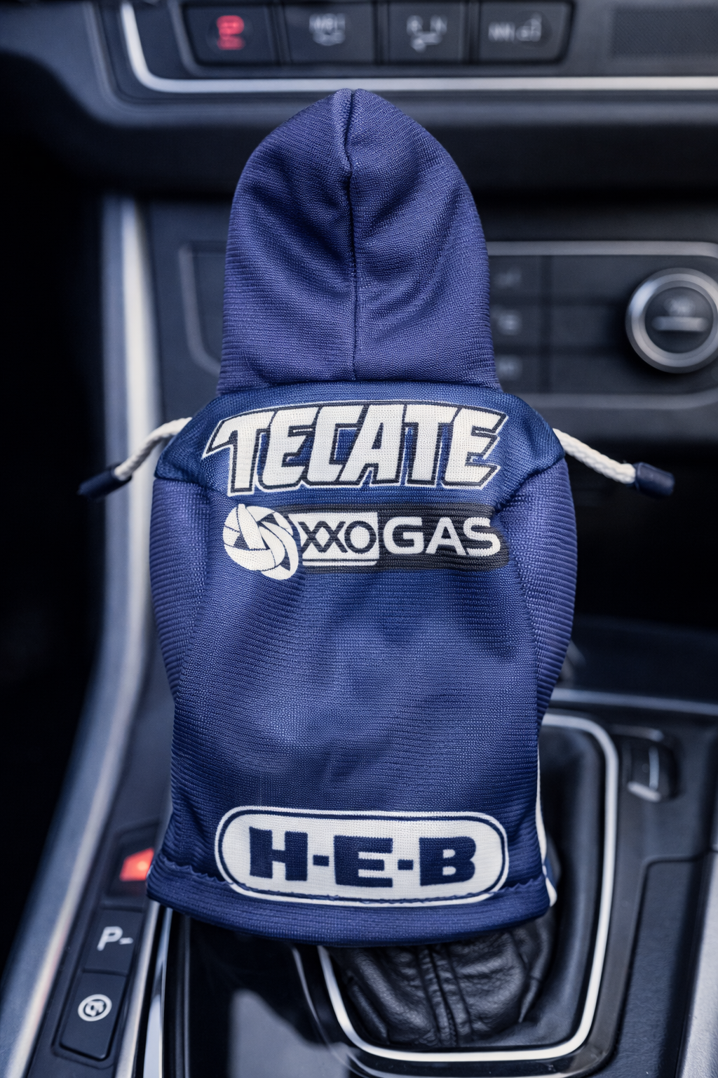 Mini Hoodie Rayados de Monterrey para Palanca de Cambios y Botellas