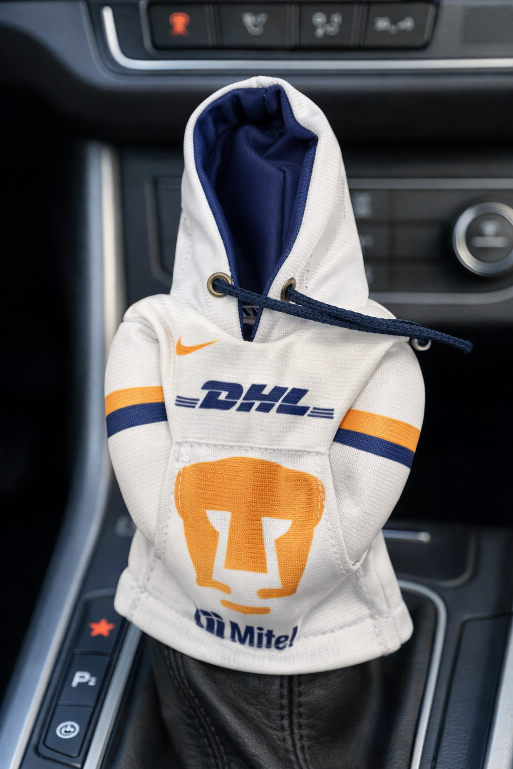 Mini Hoodie de Pumas para Palanca de Cambios y Botellas