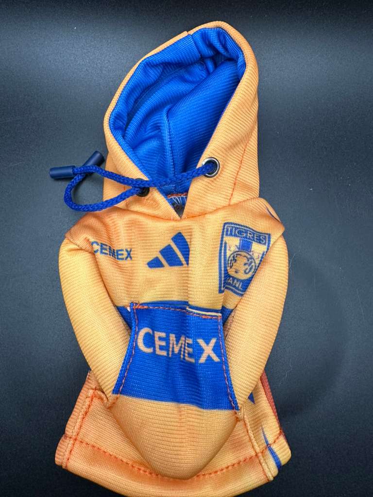 Mini Hoodie de Tigres UANL para Palanca de Cambios y Botellas